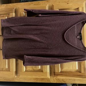maroon long sleeve, 3/4 sleeve, used